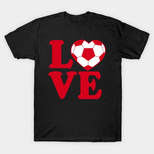 I Love Soccer T-Shirt by phughes1980